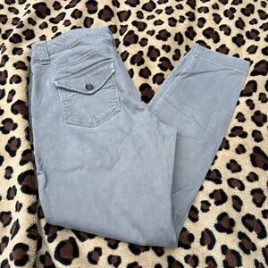 Gap Gray Grey Khaki Carpenter style skinny pants